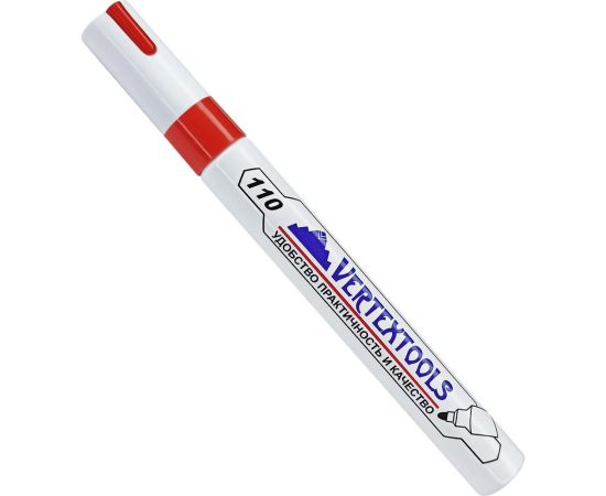 Строительный маркер-краска vertextools красный 0020-03 – изображение 2