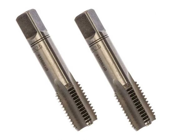 Ручной метчик М22х2.50мм набор 2шт АвтоDело 40814 11283 – изображение 3