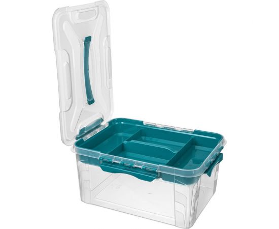 Универсальный ящик Econova Grand Box с замками и вставкой-органайзером, 15,3 л 433224402 – изображение 3
