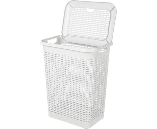 Корзина для белья Econova 30л, 370х260х465 мм белый 431293316 – изображение 3