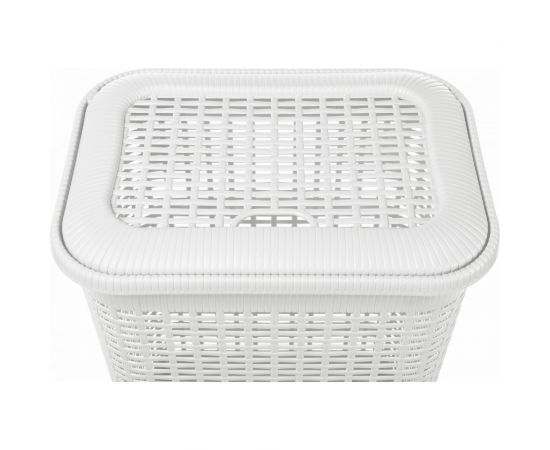 Корзина для белья Econova 30л, 370х260х465 мм белый 431293316 – изображение 4