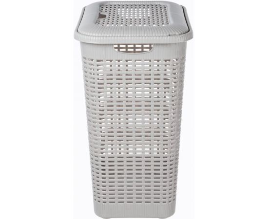 Корзина для белья Econova 50 л, 420х310х560 мм светло-серый 431293430 – изображение 4