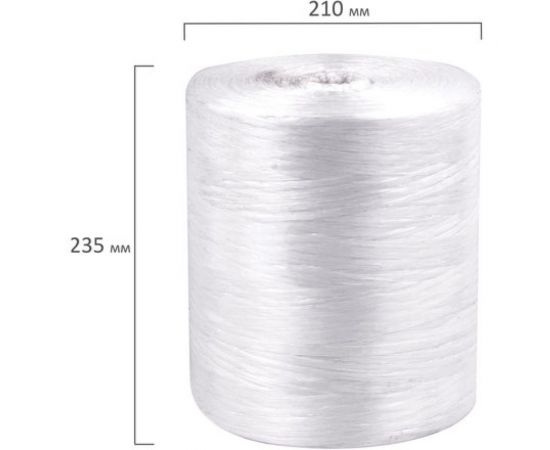 Полипропиленовая нить BRAUBERG, длина 6000 м, ширина 6 мм, линейная плотность 1000 текс, 600356 – изображение 4