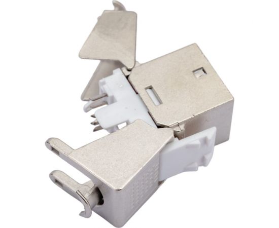 Модуль keystone DKC rj45 cat6 экранированный(stp), 90 градусов, серебристый(форм-фактор s19) RNK6F90TL – изображение 4