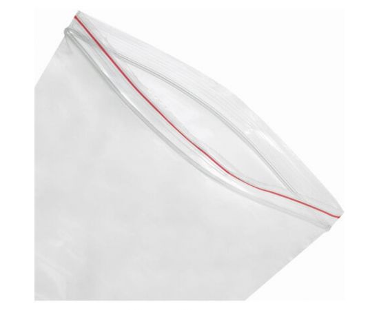 Пакеты с замком/зиплок-гриппер BRAUBERG, 100 шт, 150х200 мм, ПВД, толщина 40 микрон 606213 – изображение 4