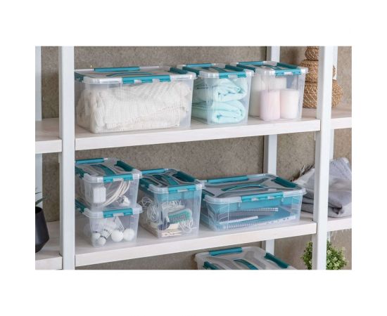 Универсальный ящик для хранения Econova Grand Box с замками и ручкой, 10 л 433200302 – изображение 4