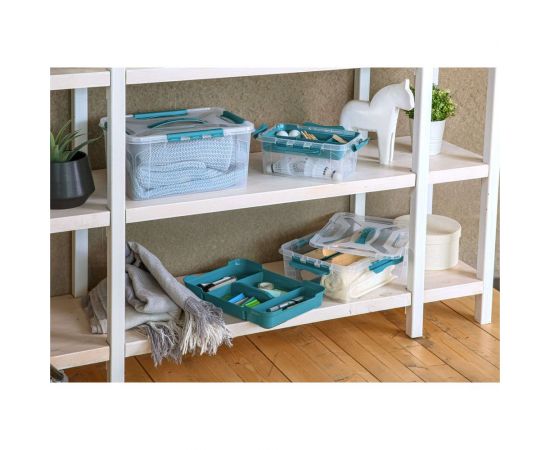 Универсальный ящик для хранения Econova Grand Box с замками и ручкой, 10 л 433200302 – изображение 5