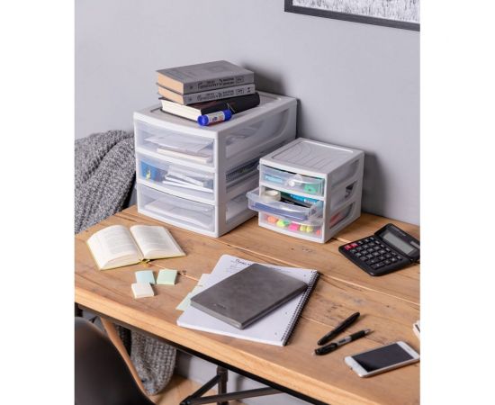 Органайзер Econova формат А4, 3 ящика, 260х368х265 мм, светло-серый 433223930 – изображение 7