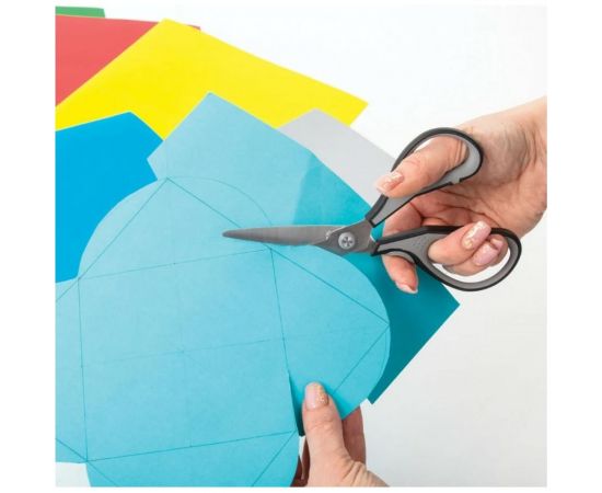 Ножницы BRAUBERG SUPER 175 мм, серо-черные, 2-х сторонняя заточка 237295 – изображение 10