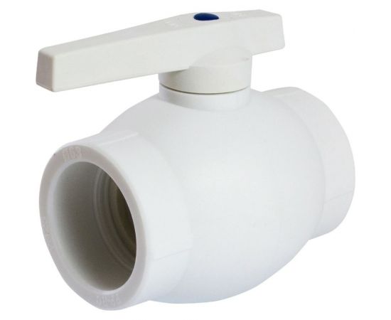 Шаровой кран EVER PLAST 63 ручка PP-R БЕЛЫЙ Россия 543246 