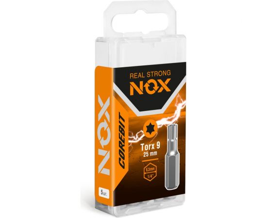 Бита COREBIT TX9х25 мм, С6.3, 5 шт, бокс NOX 332925-5B 
