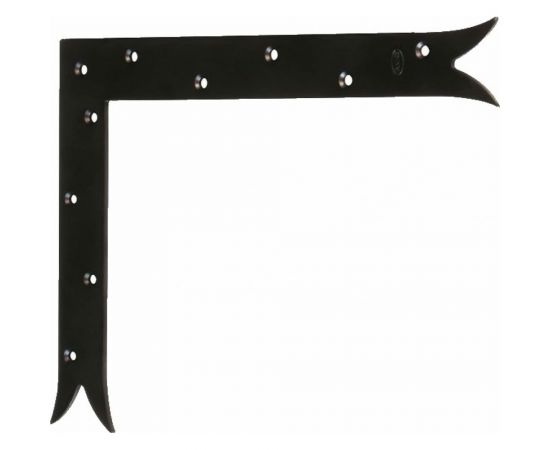 Декоративный угол Amig готика, черный, IZ левый 8500-300х240х4 (IZ) 