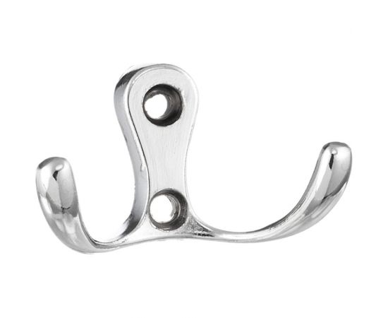Крючок Tech-Krep 207, 2-х рожковый, хром 1 шт 129921 