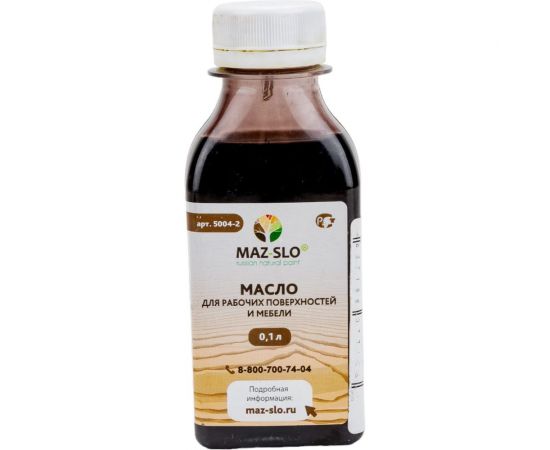 Масло для рабочих поверхностей и мебели MAZ-SLO цвет Венге 100 мл 8077103 