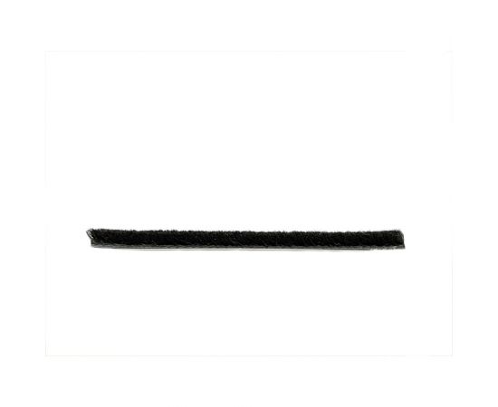 Щёточный уплотнитель Mebax 9,5x4, чёрный, 4Р, на клею, на плёнке, 6 м 00-00002120 