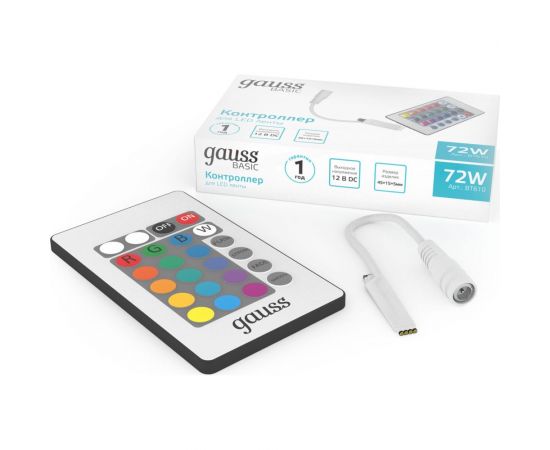 Контроллер RGB Gauss Basic для ленты LED 12V 72W 1/200 BT610 