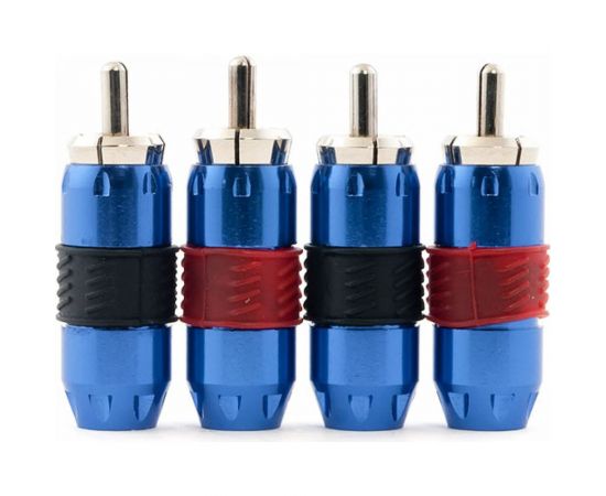 Коннектор RCA SWAT,синий, упак 4 штуки SRCA-01 