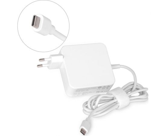 Блок питания TopOn 65W кабель Type-C, Power Delivery, Quick Charge 3.0 в розетку, белый TOP-UC65W 