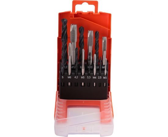 Набор машинных метчиков Bucovice Tools М3-М12, HSS 104001 – изображение 2