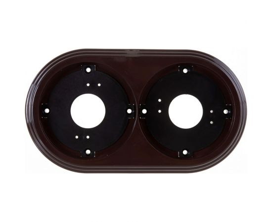 Рамка МЕЗОНИНЪ 2-местная пластиковая, цвет - коричневый GE30702-04 – изображение 2