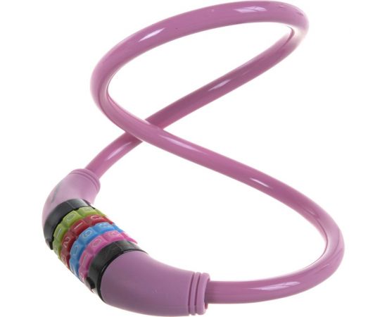 Кодовый навесной замок с тросом Авангард ВС-Т10К 650 мм ТЕХНО ПИНК 7 328 – изображение 2