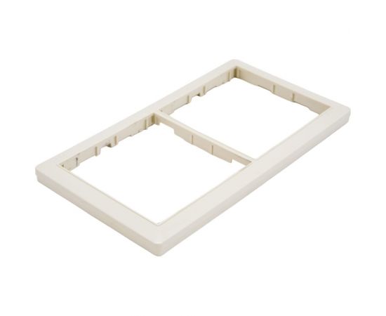 Двухпостовая рамка CGSS горизонтальная/вертикальная, бежевая Практика PL-P102-BGG – изображение 2