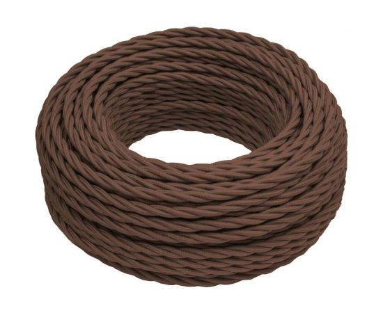 Ретро-провод Камкабель КГВс 2х2,5 мм 50 м коричневый 231ЯM20H)3000Е00050М – изображение 2