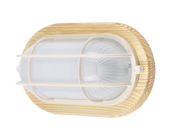 Светильник TDM НПБ1402 овал с решеткой, 60 Вт IP54, сосна SQ0303-0436 – изображение 2