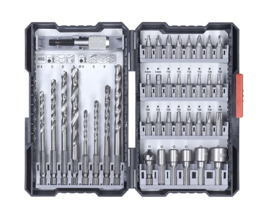Набор бит, сверл, головок, 39 предметов, кейс kwb 108960 – изображение 2