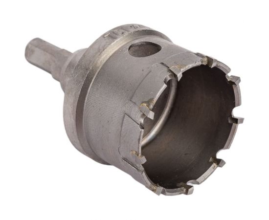 Коронка кольцевая в сборе по металлу 45x10 мм, Т15К6, сверло 6 мм, хв-к 13 мм TLX 39474 – изображение 3