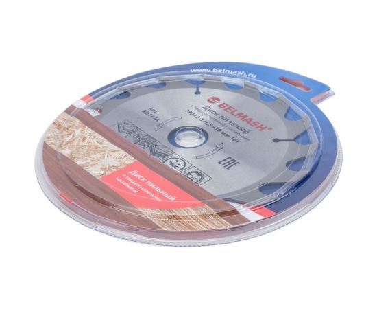 Диск пильный (190x2.3/1.5x30/20/16 мм; 16T) Белмаш RD147A – изображение 3