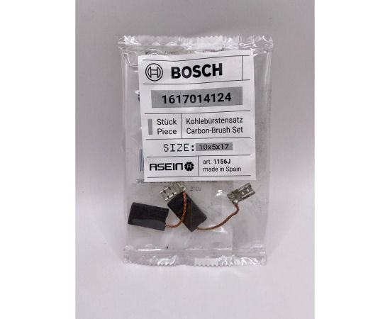 Комплект графитовых щеток 2 шт аналог BOSCH OEM 1617014124/AS Asein 1156J – изображение 3