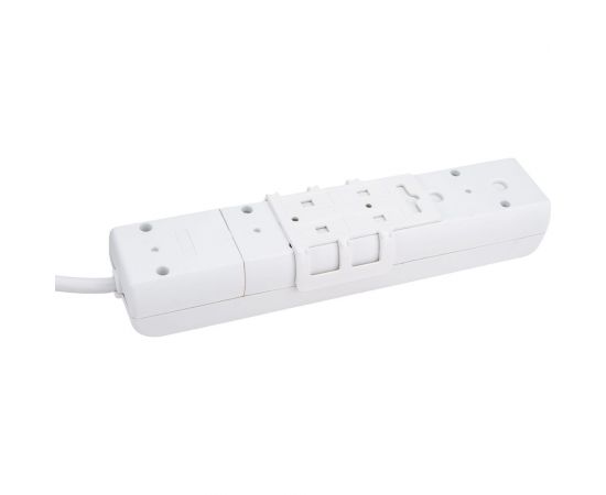 Удлинитель Mutlusan 4 гнезда 2П+3, 16А 250В шторки+выключатель с 2м кабелем 001 175 424002 03 00 – изображение 4