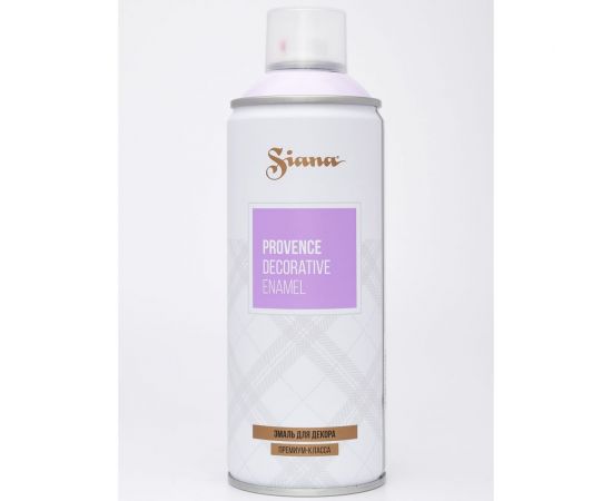 Аэрозольная краска в баллончике Siana SIANA для мебели, декора, металла, пластика, керамики, стекла, гипса, сухоцветов, цветов, радиаторов, быстросохнущая лиловый рассвет SNP011 – изображение 4