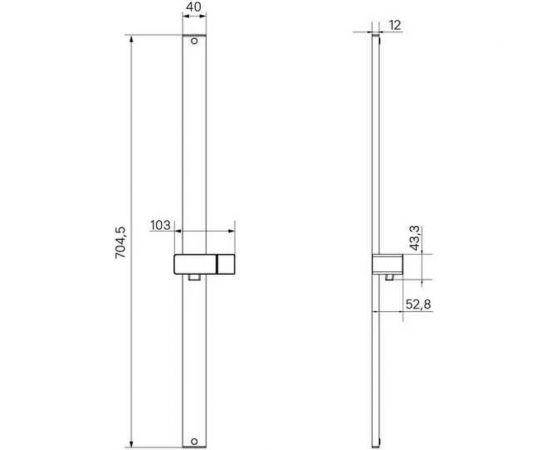 Стойка для душа IDDIS Optima home черная, матовая OPH70B0i17 – изображение 4