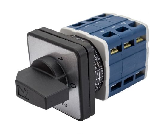 Трехфазный реверсивный переключатель полюсов Emas 1-0-2 25А, PSA025KD334S – изображение 4