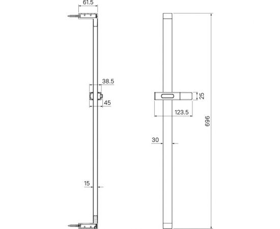 Стойка для душа IDDIS Slide графит SLI70GLi17 – изображение 4
