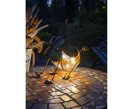 Садовый фонарь ЧУДЕСНЫЙ САД 321 лунный пес со светодиодной подсветкой, на солнечной батарее, металл/пластик 4606400207894 – изображение 4