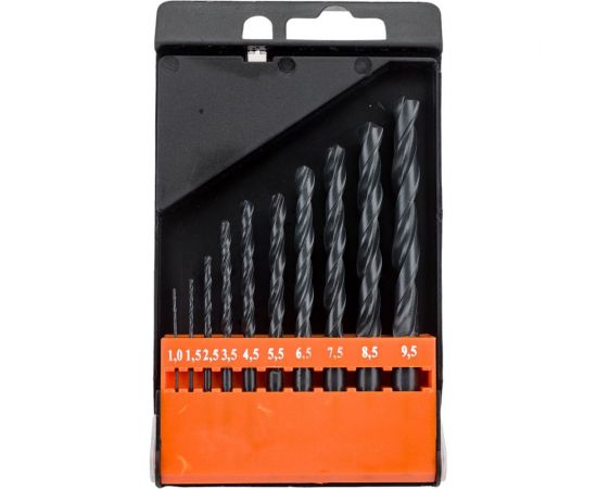 Набор сверл по металлу НС17 (10 шт; от 1 до 9.5 мм, шаг 0.5-1 мм; Р6М5) ИПК naborsverlNS17 – изображение 4