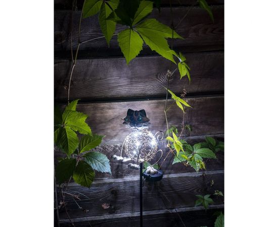Садовый фонарь ЧУДЕСНЫЙ САД 320 лунный кот со светодиодной подсветкой, на солнечной батарее, металл 4606400207849 – изображение 6