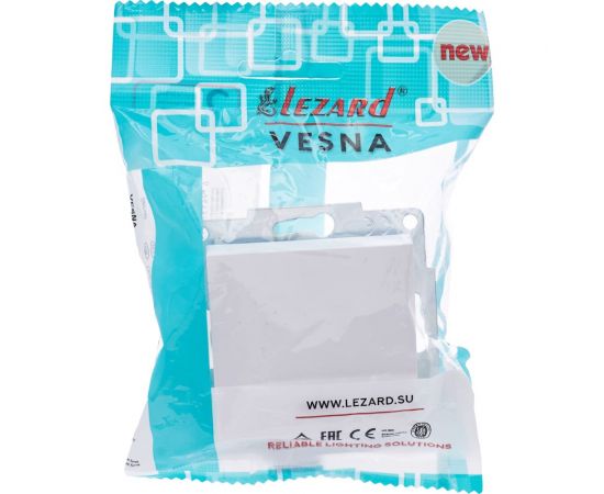 Выключатель Lezard VESNA с подсветкой белый 742-0288-111 – изображение 6