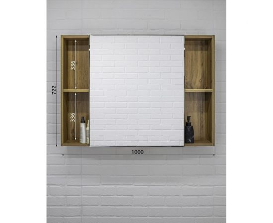 Шкаф-зеркало Домино Craft 100 левый/правый DCr2206HZ – изображение 7