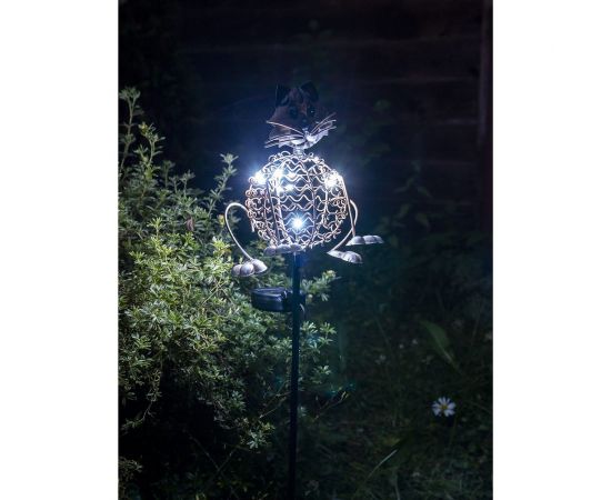 Садовый фонарь ЧУДЕСНЫЙ САД 320 лунный кот со светодиодной подсветкой, на солнечной батарее, металл 4606400207849 – изображение 8