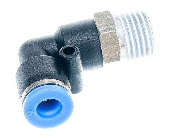 Фитинг угловой для пластиковых трубок (6 мм; 1/4М) ROCKFORCE RF-SPL06-02 