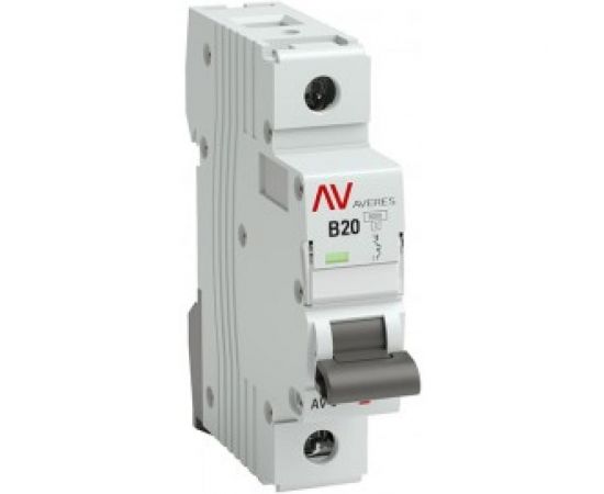 Выключатель автоматический EKF AV-10, 1P, 20A, 10kA, AVERES SQ mcb10-1-20B-av 