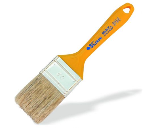 Кисть с натуральной желтой щетиной Boldrini 60 мм, 31460 