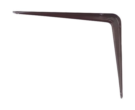 Угловой кронштейн с ребром СИБРТЕХ 75х100 мм коричневый 94021 