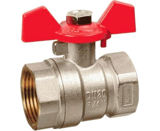 Шаровой кран Terma RED 3/4 в/в бабочка 26123 