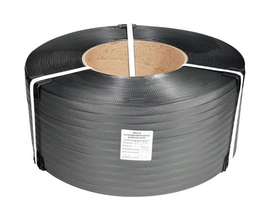 Лента ПП Кордленд 15x0,8x2км (200кгс) черный, М/ПА PP-00690 