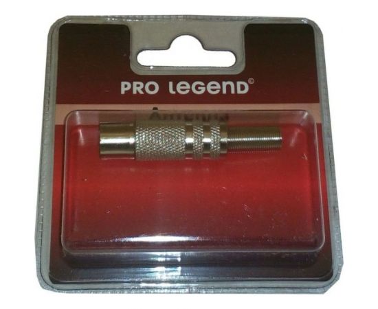 Антенный штекер Pro Legend металлический, розетка, прямой, PL2002 